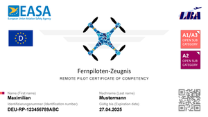 JETZT NEU: A2 Fernpiloten-Zeugnis (Drohnenführerschein) Onlinetraining mit Prüfung und Dozent